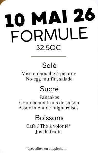 Brunch dimanche 10 mai 2026